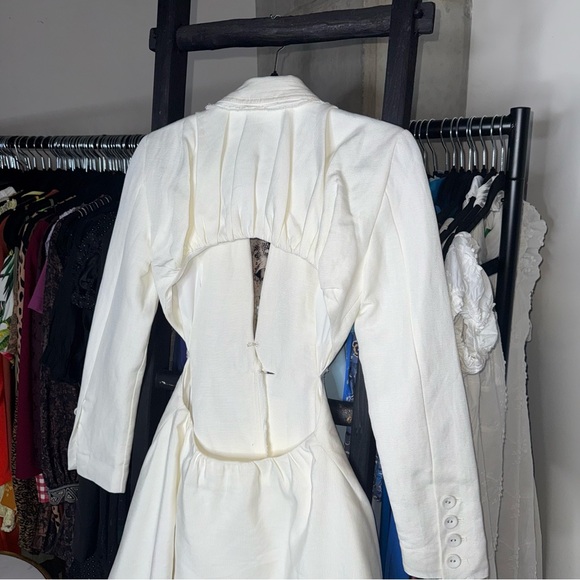 Aje Martino White Cut-Out Blazer Mini Dress - Picture 10 of 15